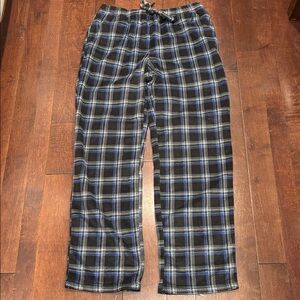 Nautica Sleepwear Men’s L Snuggly/Warm, Fleece, Plaid PJ Bottom Pants